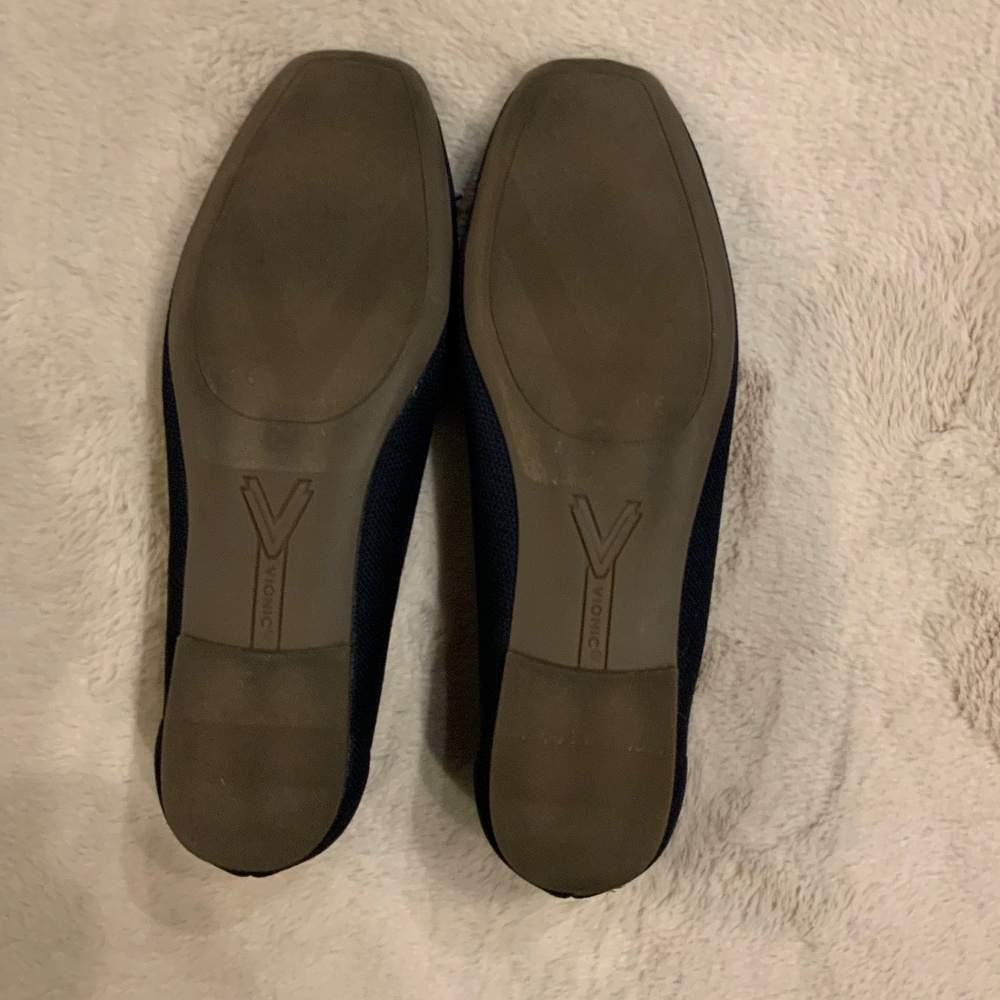 Vionic Blue 8 Ballet flats Classic Timeless Scandi Girl Preppy Cottagecore - Picture 3 of 5